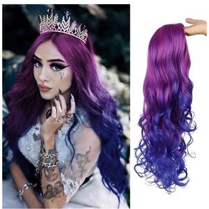 24inch Long Wavy Side Part Wig